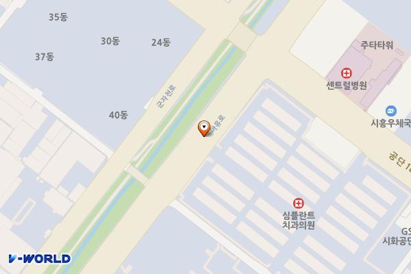 시화공단 내 도로 위치 지도 — 경기도 시흥시 정왕동 1388-1