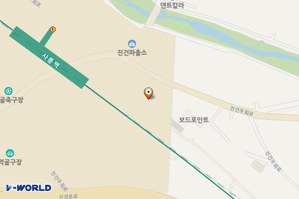 진건 제4공영 위치 지도 — 경기도 남양주시 진건읍 사능리 590-2