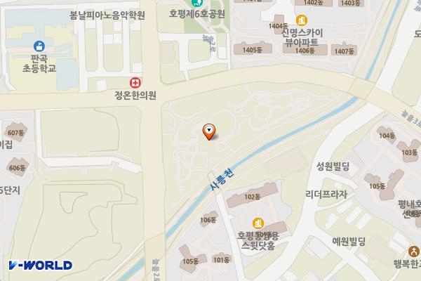 호평 제3공영 위치 지도 — 경기도 남양주시 호평동 218-3