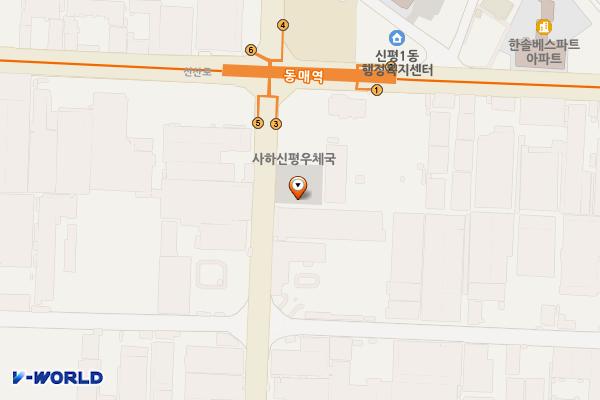 신평장림산업단지 공영주차장 위치 지도 — 부산광역시 사하구 장평로 254