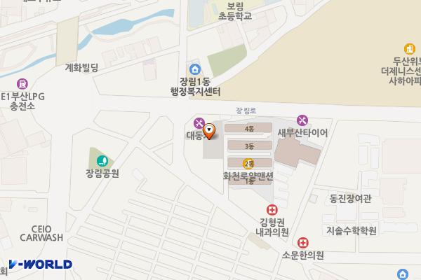 장림 노외 공영주차장 위치 지도 — 부산광역시 사하구 장림동 328-4