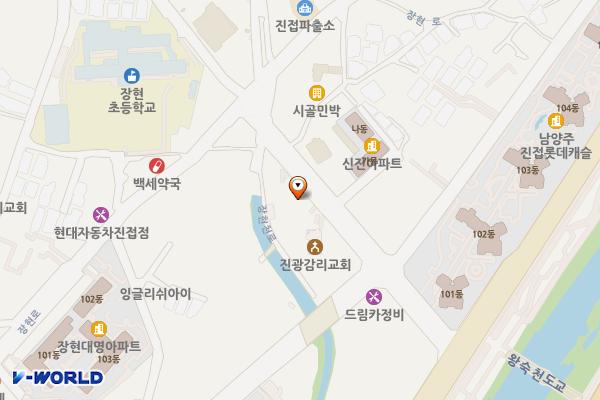 진접 노상제3 위치 지도 — 경기도 남양주시 진접읍 장현리 288-1