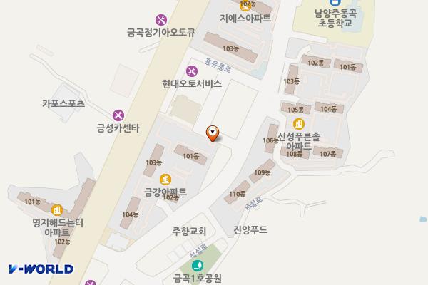 금곡 노상제4 위치 지도 — 경기도 남양주시 금곡동 671