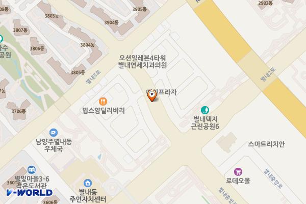 별내동 노상제3 위치 지도 — 경기도 남양주시 별내동 1017