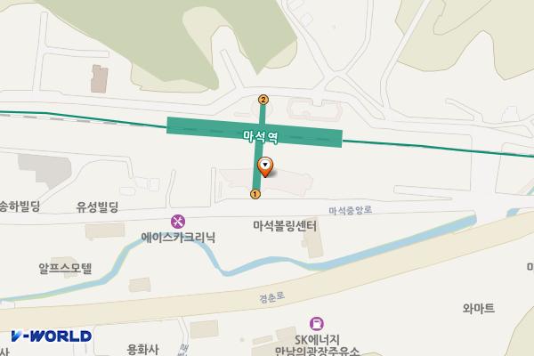 화도 제3공영 위치 지도 — 경기도 남양주시 화도읍 마석우리 222-2