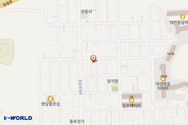동보빌리지 주변 위치 지도 — 부산광역시 남구 대연동 1479-22