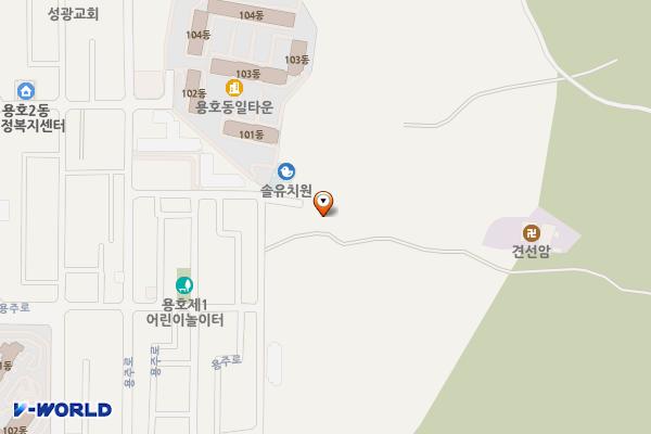 백세교 위치 지도 — 부산광역시 남구 용호동 869