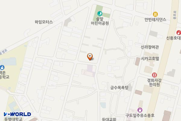 용호중앙교회앞 공영주차장 위치 지도 — 부산광역시 남구 용호동 409-25