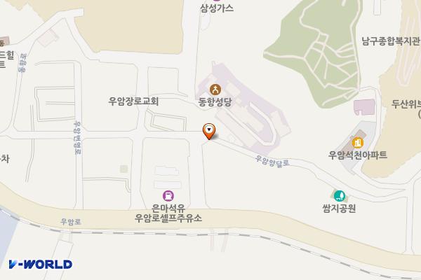 우암양달로 주거지주차장 위치 지도 — 부산광역시 남구 우암동 181-498