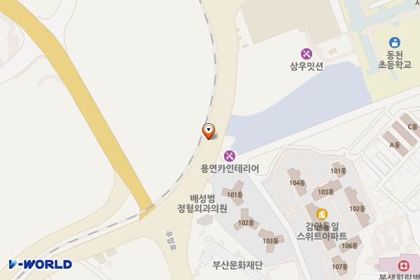 동국제강 진입로 위치 지도 — 부산광역시 남구 감만동 602