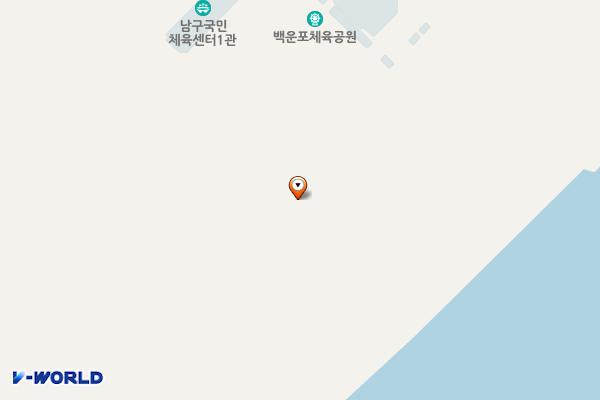 백운포체육공원앞공영주차장 위치 지도 — 부산광역시 남구 용호동 895-5