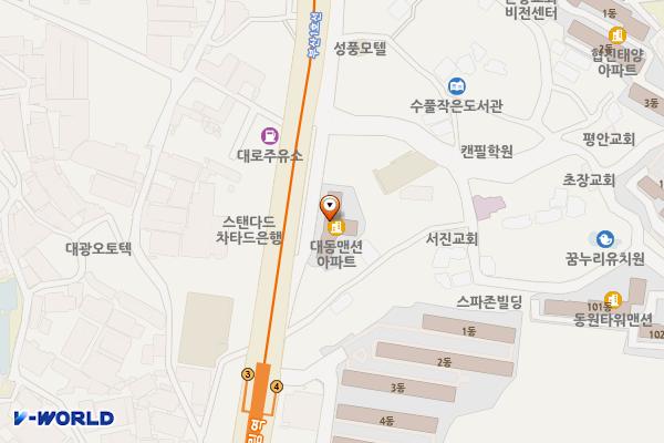 장림대동맨션 앞 노상공영주차장 위치 지도 — 부산광역시 사하구 다대로 289