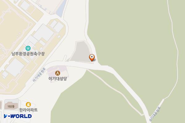 이기대제1공영주차장 위치 지도 — 부산광역시 남구 용호동 15-1