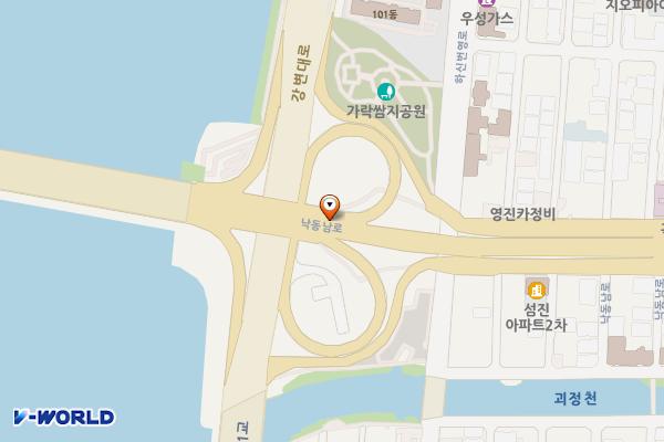 하단동 광장 공영주차장 위치 지도 — 부산광역시 사하구 하단동 1163