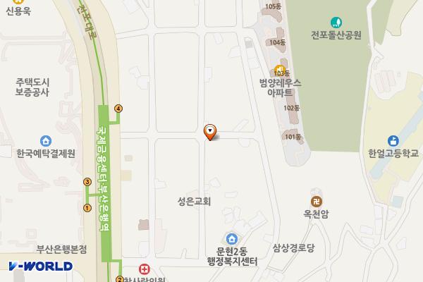 하이빌 주변 위치 지도 — 부산광역시 남구 전포대로110번길 26