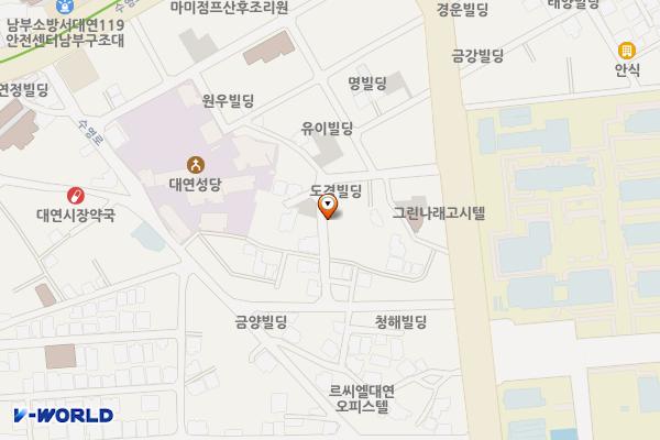 구)대연3동주민센터 주변 위치 지도 — 부산광역시 남구 대연동 393-28