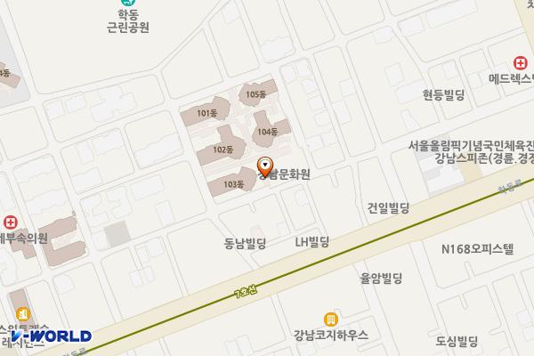 논현문화마루 위치 지도 — 서울특별시 강남구 논현로131길 40