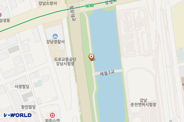 탄천주차장 위치 지도 — 서울특별시 강남구 대치동 78-25