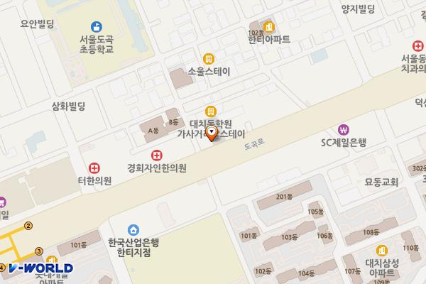 도곡로421 위치 지도 — 서울특별시 강남구 도곡로 421