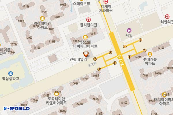 도곡로327 위치 지도 — 서울특별시 강남구 도곡로 327