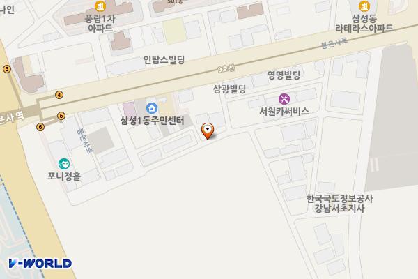 영동대로106길 위치 지도 — 서울특별시 강남구영동대로106길 33 주변