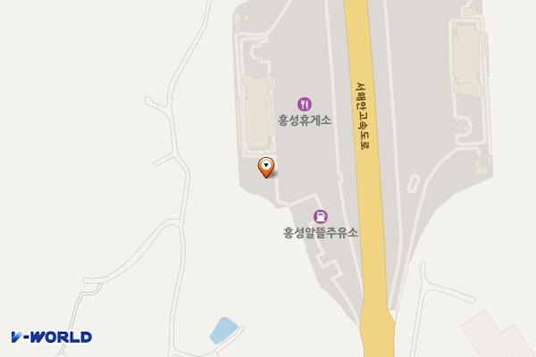 홍성(목포) 휴게소 위치 지도 — 충청남도 홍성군 은하면 서해안고속도로 221 (금국리)