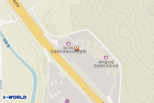 금산인삼랜드(대전) 휴게소 위치 지도 — 충청남도 금산군 군북면 대암길 34-30 (외부리)