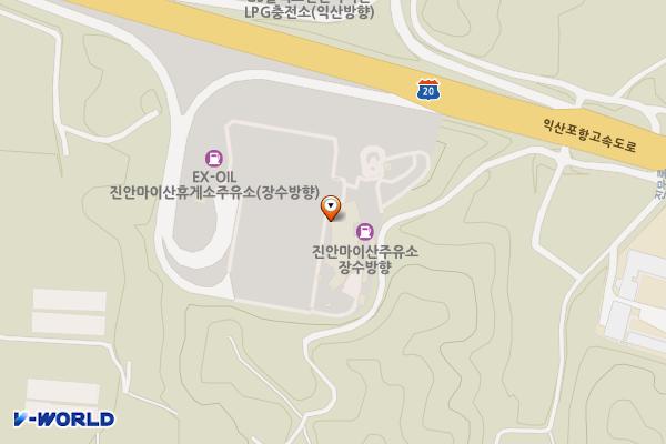 진안마이산(장수) 휴게소 위치 지도 — 전북특별자치도 진안군 진안읍 익산장수고속도로 42 (단양리)