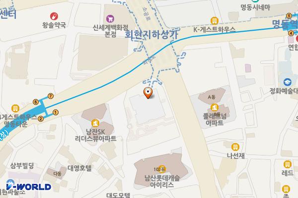 우리은행본점 위치 지도 — 서울특별시 중구 소공로 51번지