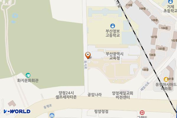 부산시 교육청 위치 지도 — 부산광역시 부산진구 화지로 12
