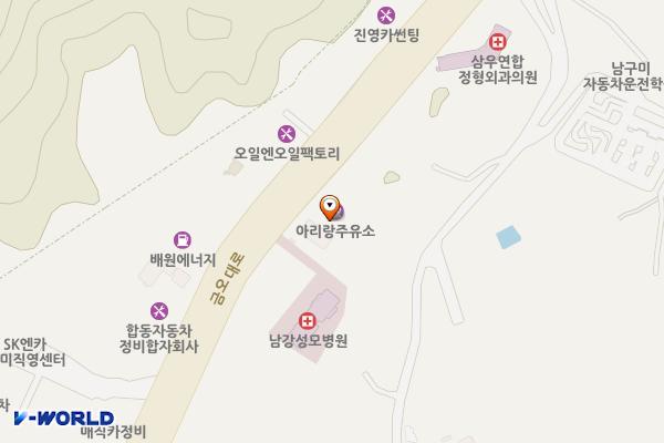 구미 아리랑 주유소 위치 지도 — 경상북도 구미시 오태동659-13