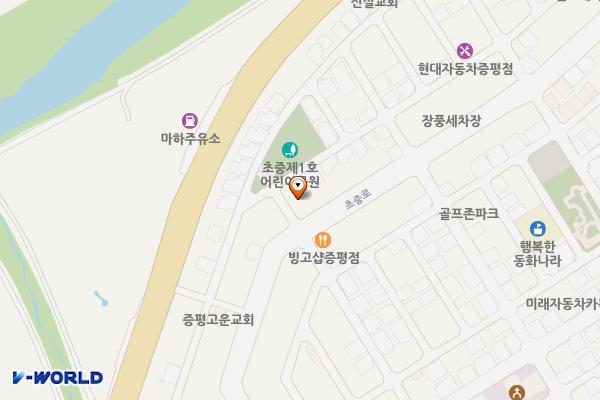 초중리 556-1주차장(나대지) 위치 지도 — 충청북도 증평군 증평읍 초중리 556-1