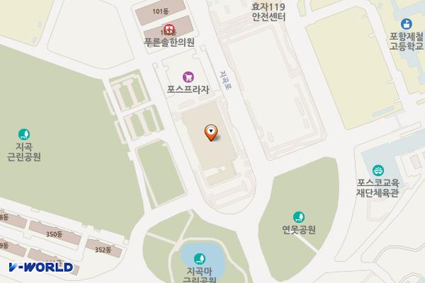 롯데마트 포항점 위치 지도 — 경상북도 포항시 남구 지곡로 247-0 (지곡동)
