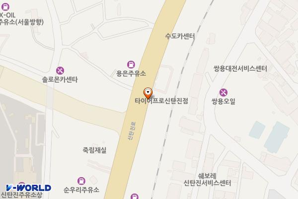 타이어프로신탄진 위치 지도 — 대전광역시 대덕구 신탄진로556