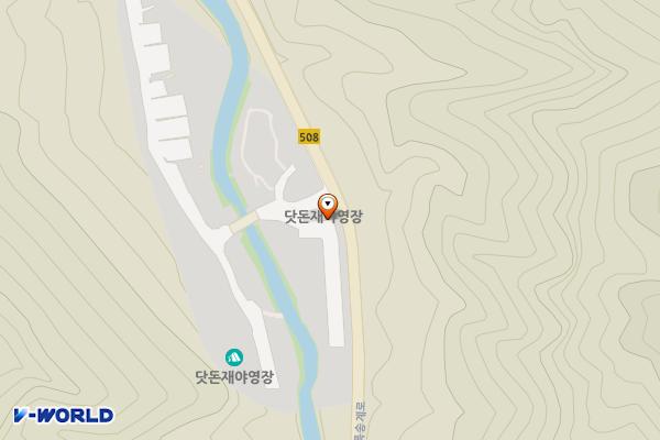 월악산국립공원사무소 닷돈재야영장 위치 지도 — 충청북도 제천시 한수면 송계리 70-2번지？