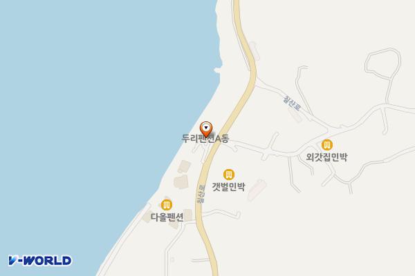 두리관광펜션 위치 지도 — 전남광주통합특별시 영광군 염산면 두우리963번지