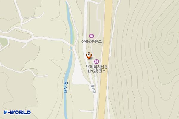 SK 산동2주유소 위치 지도 — 전남광주통합특별시 구례군 산동면 산업로 2319