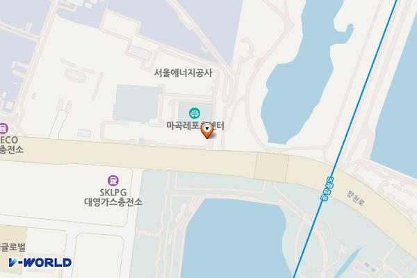 마곡레포츠센터 위치 지도 — 서울특별시 강서구 양천로 251, 입구 우측