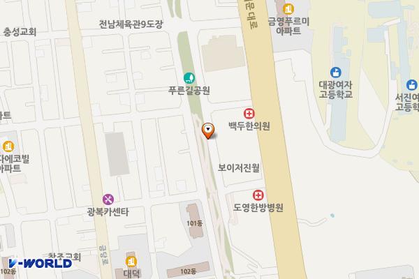 기아자동차 진월점 위치 지도 — 전남광주통합특별시 남구 진월동 314-1