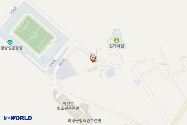 부림공설운동장 주차장 위치 지도 — 경상남도 의령군 부림면 감암리 1254