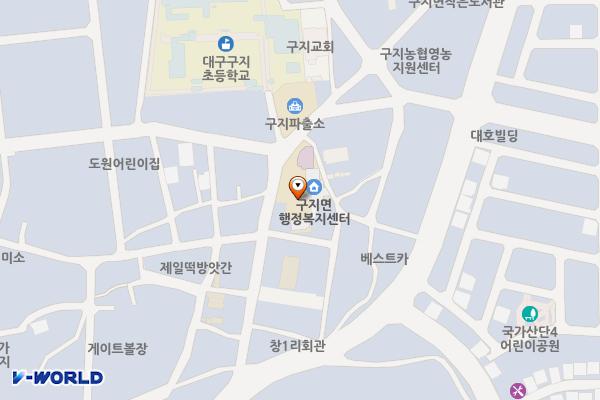 구지면사무소 위치 지도 — 대구광역시 달성군 구지면 창리로 11길 38 