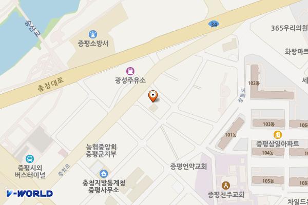장동리 166주차장(나대지) 위치 지도 — 충청북도 증평군 증평읍 장동리 166