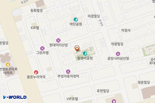왕생이공원공영주차장 위치 지도 — 울산광역시 남구 달동 1345-6, 입구 우측
