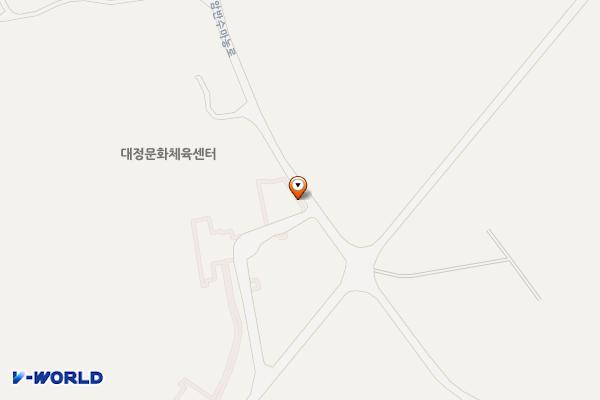 대정문화체육센터 위치 지도 — 제주특별자치도 서귀포시 대정읍 암반수마농로 419, 후문 우측