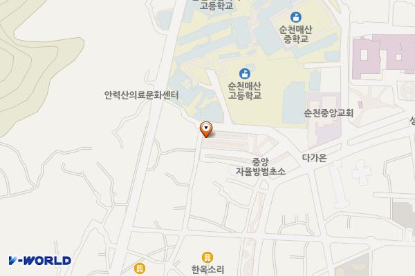 매산뜰주차장 위치 지도 — 전남광주통합특별시 순천시 영동길 89