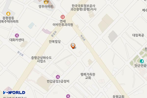 신동리 168주차장(나대지) 위치 지도 — 충청북도 증평군 증평읍 신동리 168