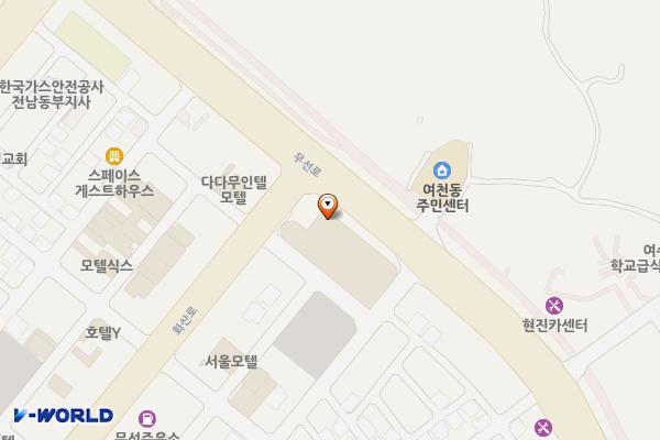 롯데마트 여천점 위치 지도 — 전남광주통합특별시 여수시 무선로 187, 4층 주차장 428