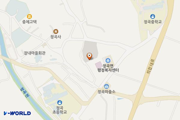 호암이병철생가 공영주차장 위치 지도 — 경상남도 의령군 정곡면 중교리 487