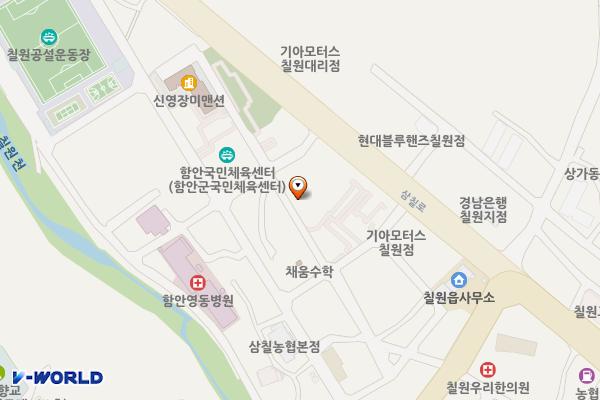 함안군종합사회복지관 위치 지도 — 경상남도 함안군 칠원읍 삼칠로 155