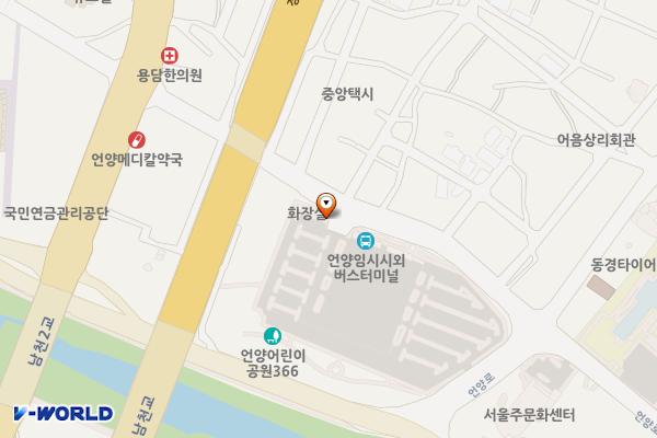 언양공영주차장 위치 지도 — 울산광역시 울주군 언양읍 남부리 73, 입구 우측